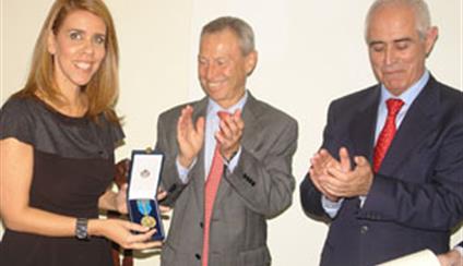 Entrega de medalla en Rio de Janeiro