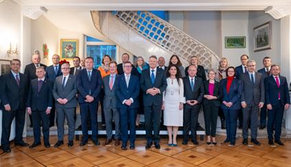 Reunión del Presidente de Rumanía, Sr. Klaus Iohannis con los embajadores de la UE en Rumanía.
