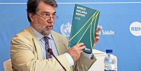 Pedro Alonso, en la presentación del Informe Mundial sobre la Malaria